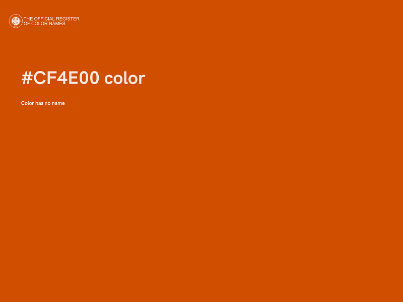 #CF4E00 color image