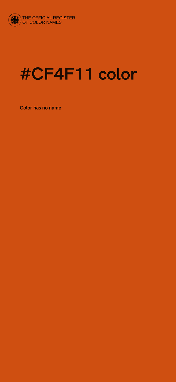 #CF4F11 color image