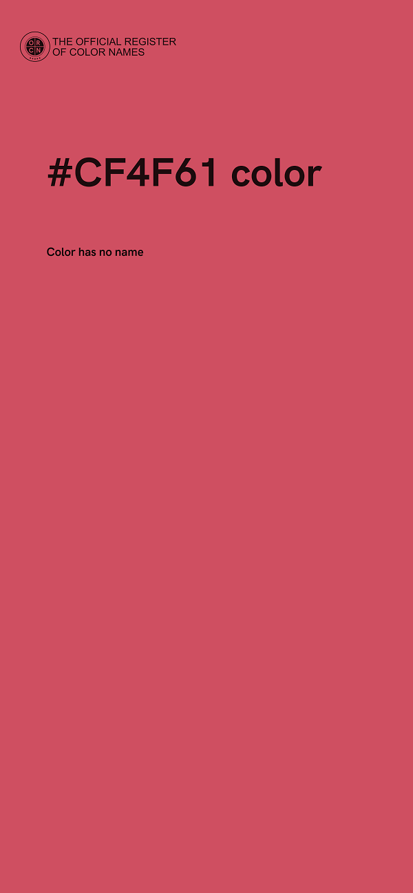 #CF4F61 color image