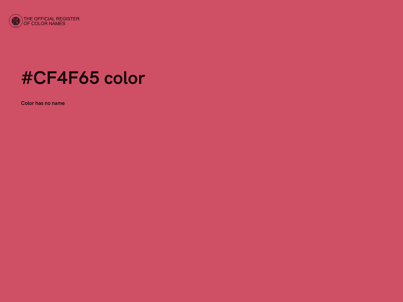 #CF4F65 color image