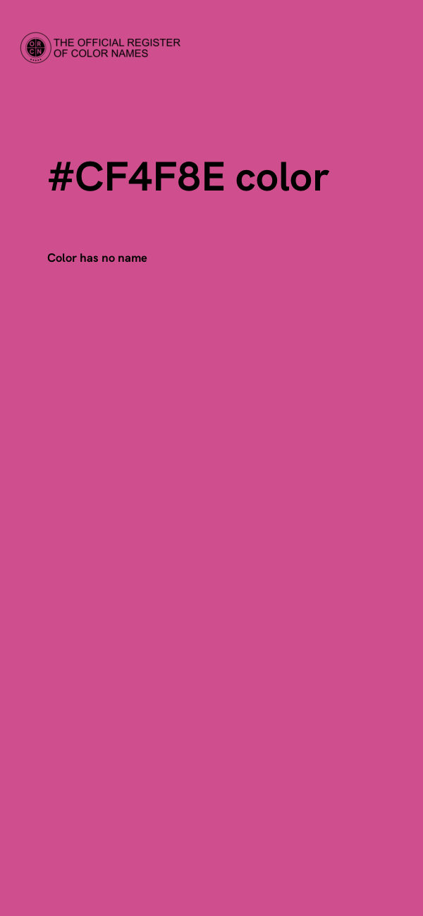 #CF4F8E color image