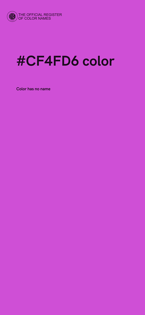 #CF4FD6 color image