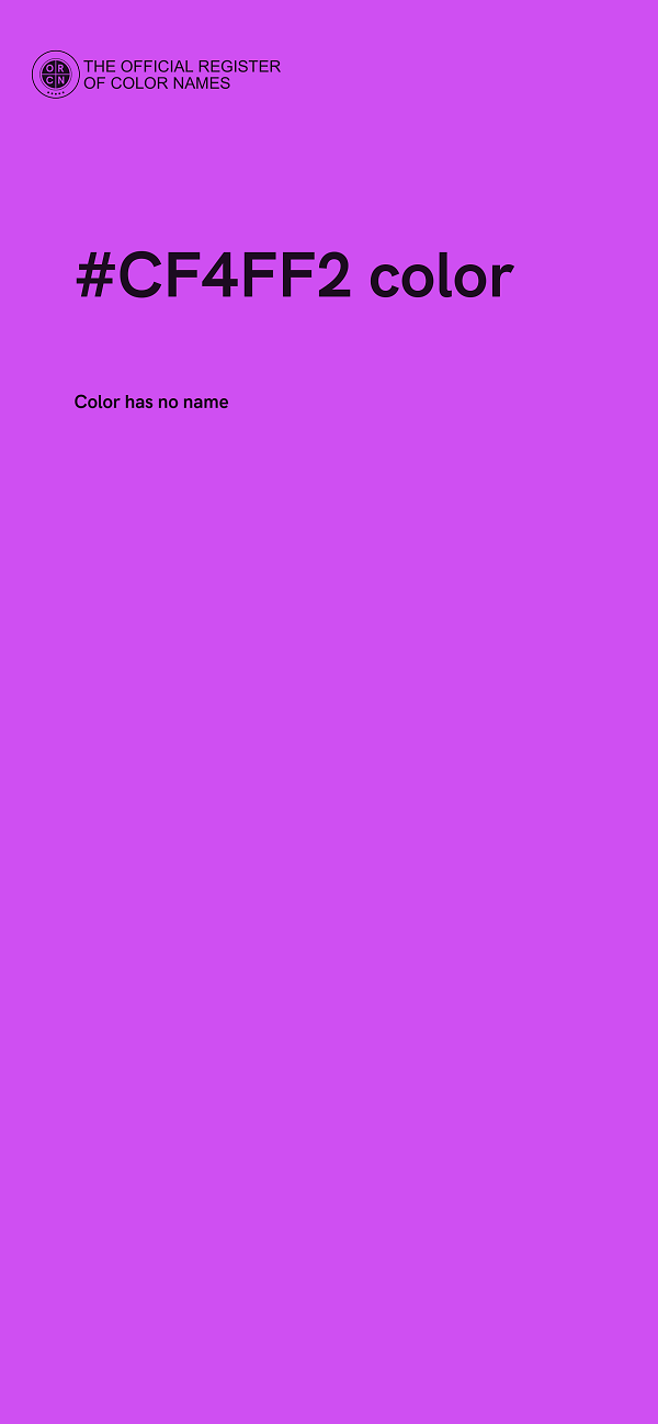 #CF4FF2 color image