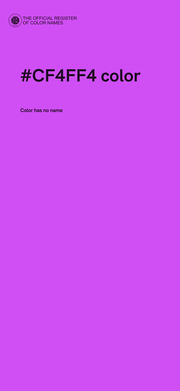 #CF4FF4 color image