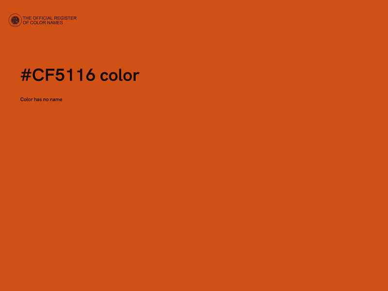 #CF5116 color image