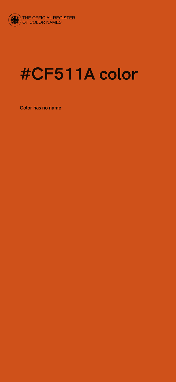 #CF511A color image