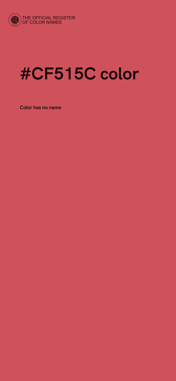 #CF515C color image