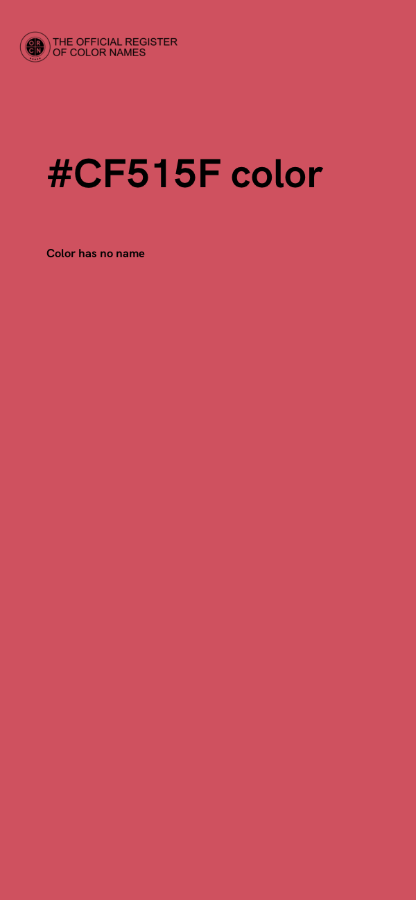 #CF515F color image