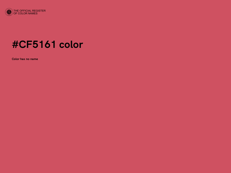 #CF5161 color image