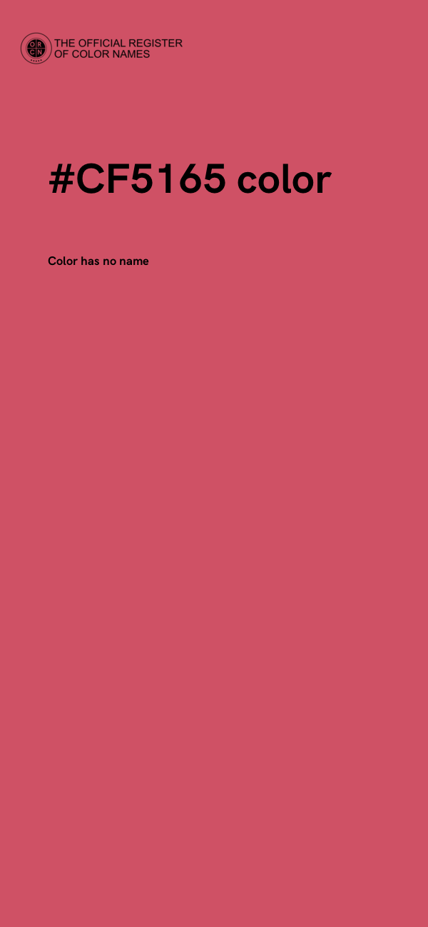 #CF5165 color image