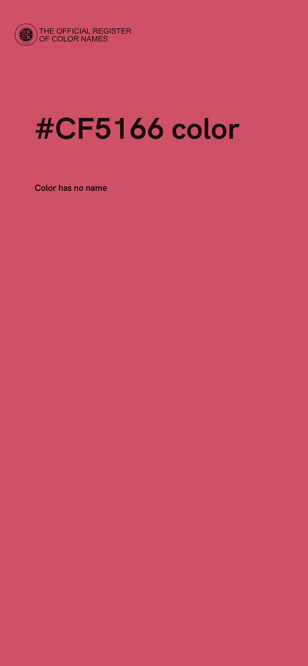 #CF5166 color image