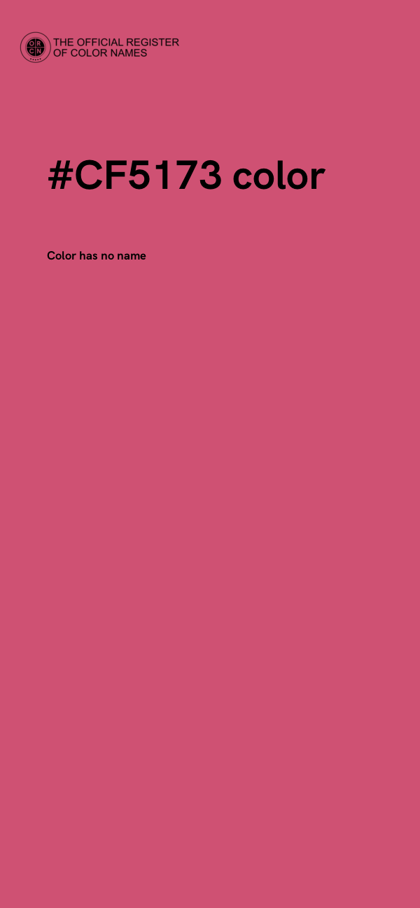 #CF5173 color image