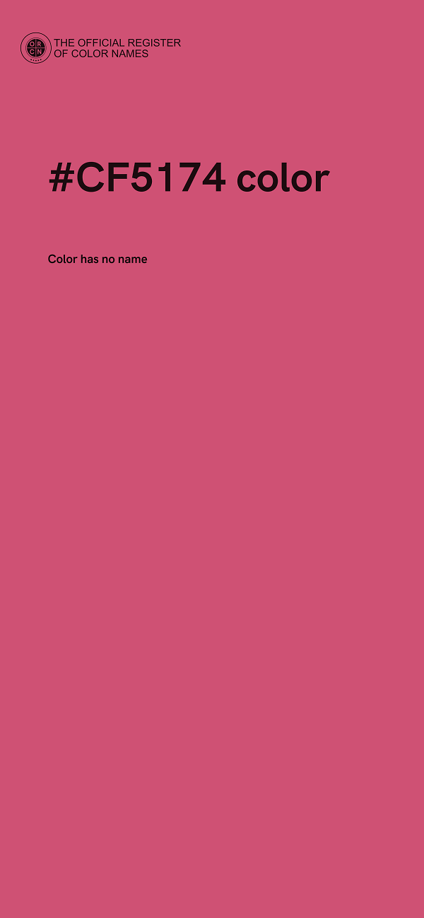 #CF5174 color image