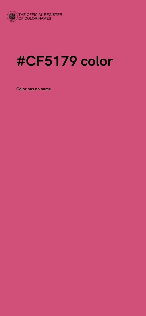 #CF5179 color image