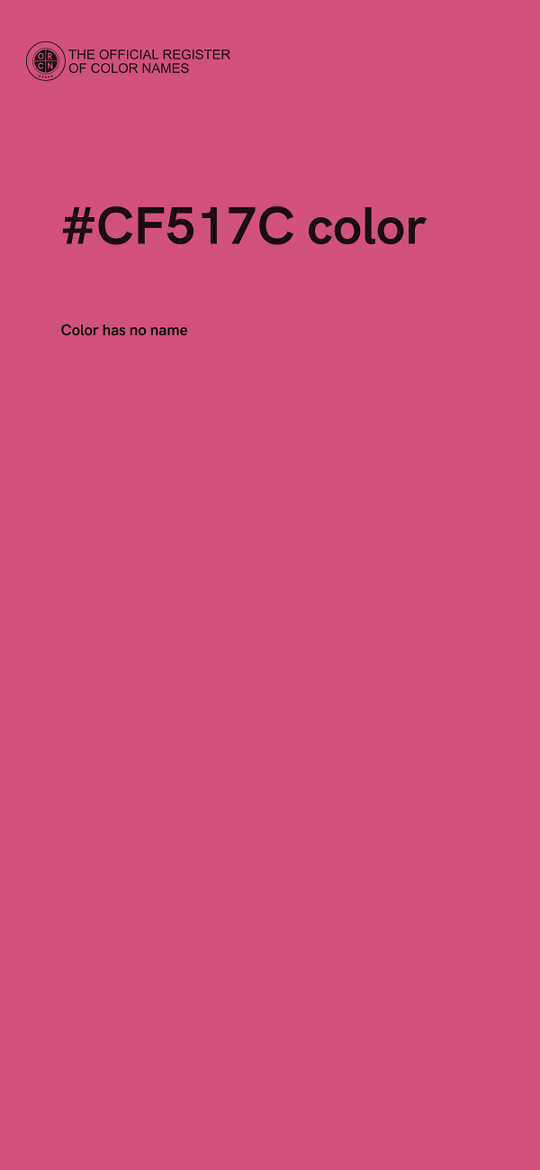 #CF517C color image