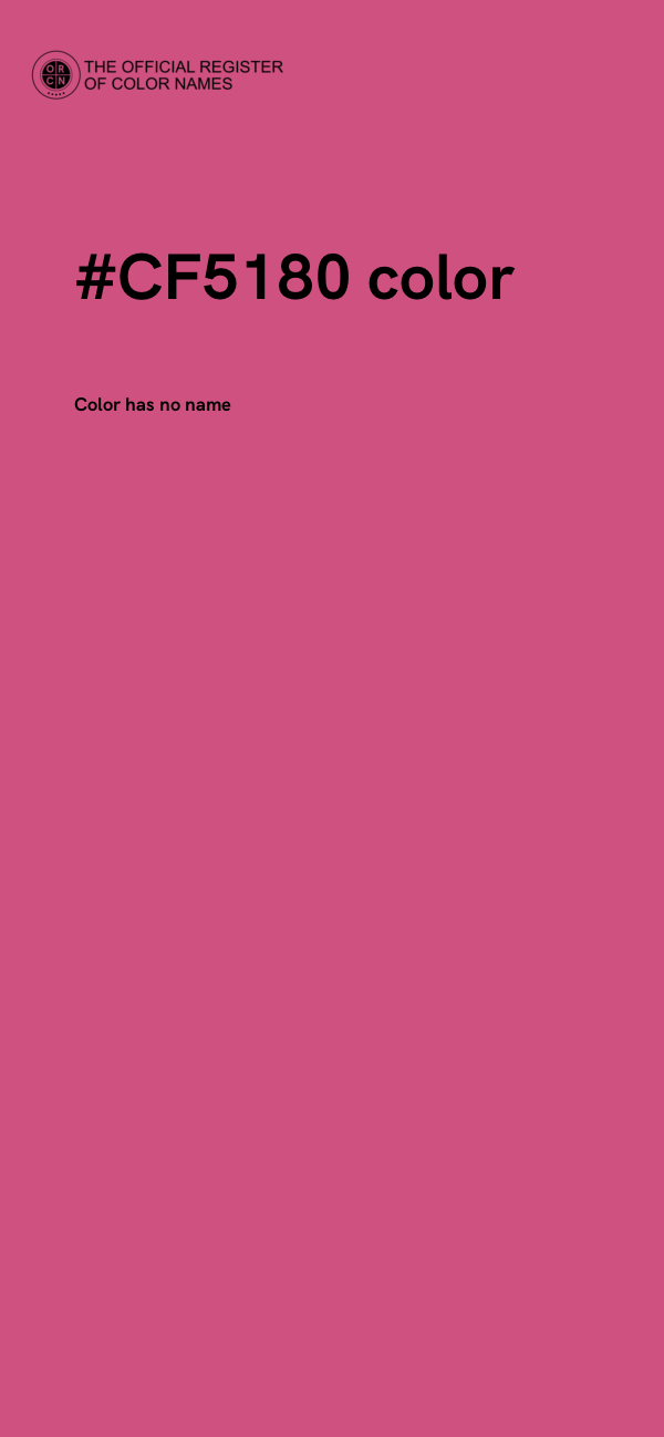 #CF5180 color image