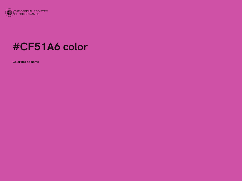 #CF51A6 color image