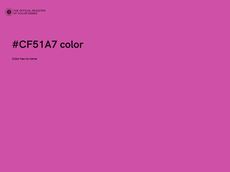 #CF51A7 color image