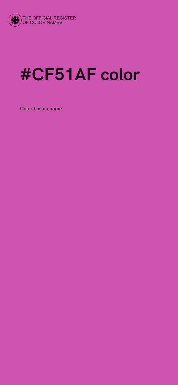 #CF51AF color image