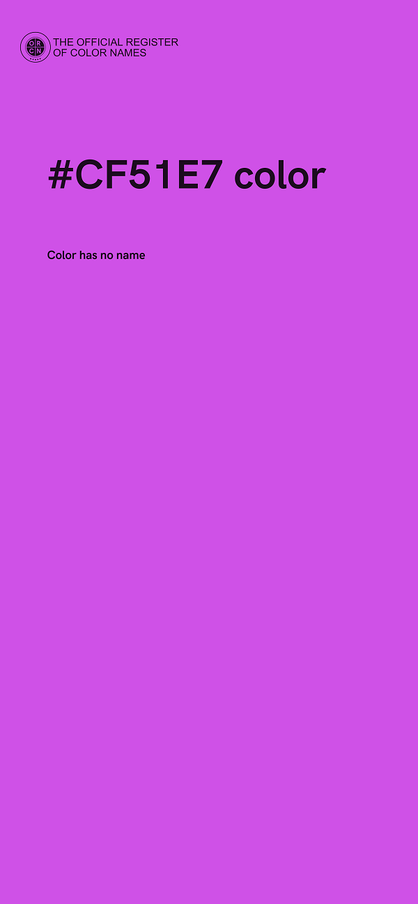 #CF51E7 color image