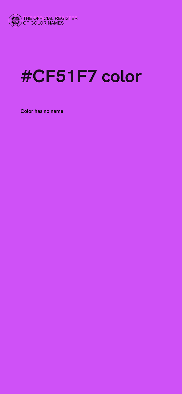 #CF51F7 color image