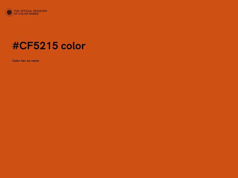 #CF5215 color image