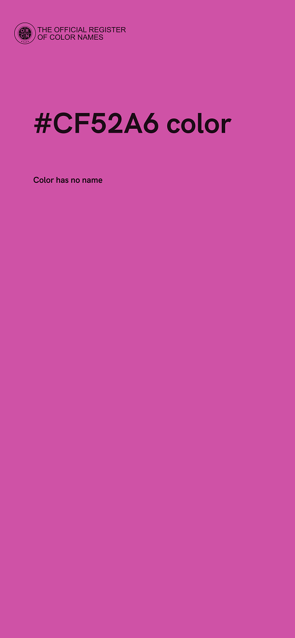 #CF52A6 color image