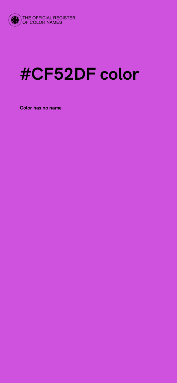 #CF52DF color image