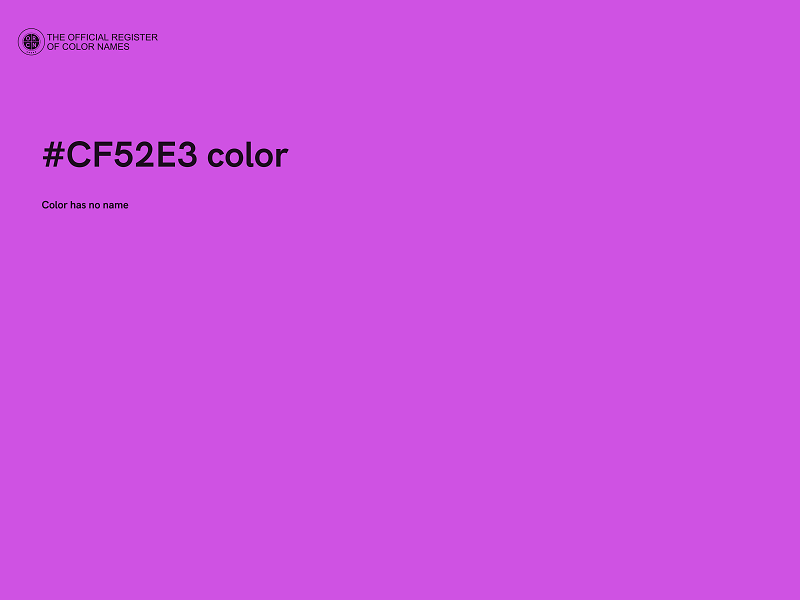 #CF52E3 color image