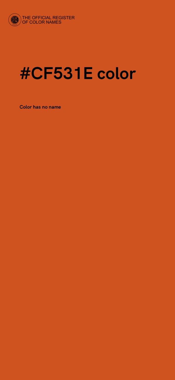 #CF531E color image