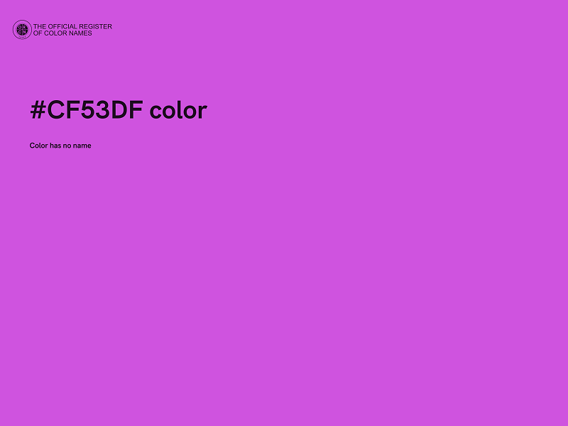 #CF53DF color image