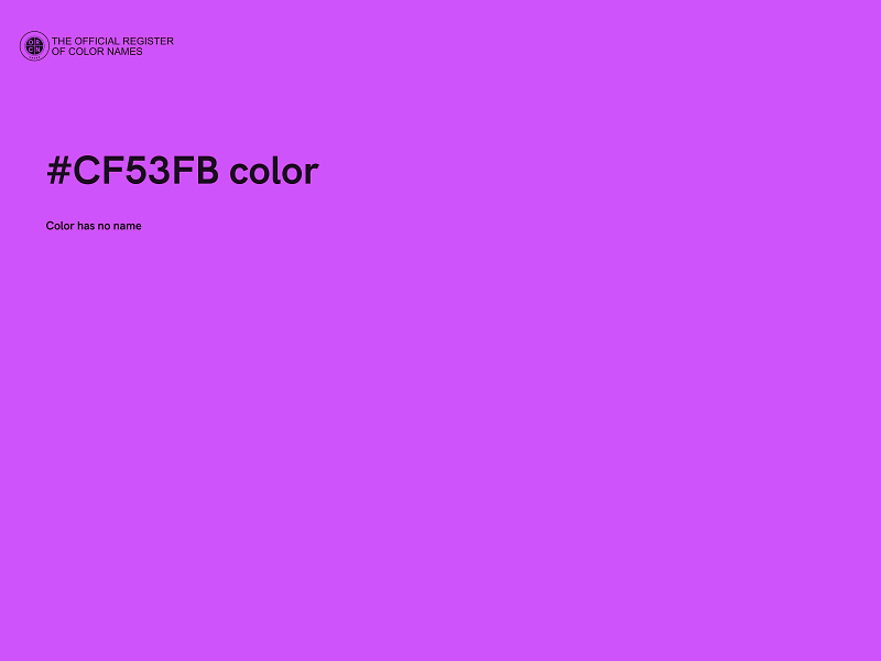 #CF53FB color image