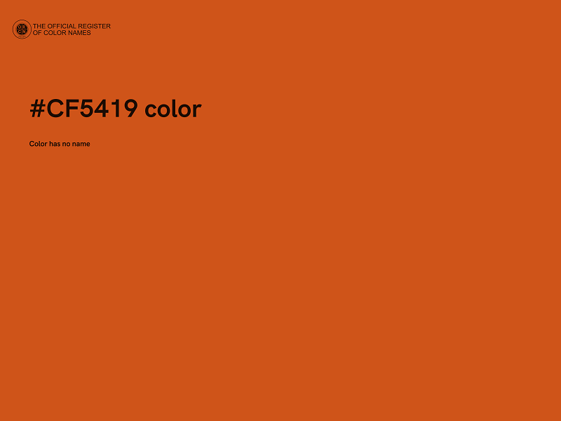 #CF5419 color image