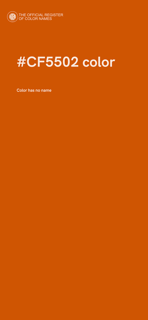 #CF5502 color image