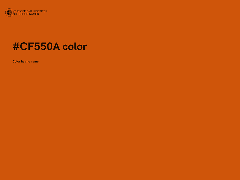 #CF550A color image