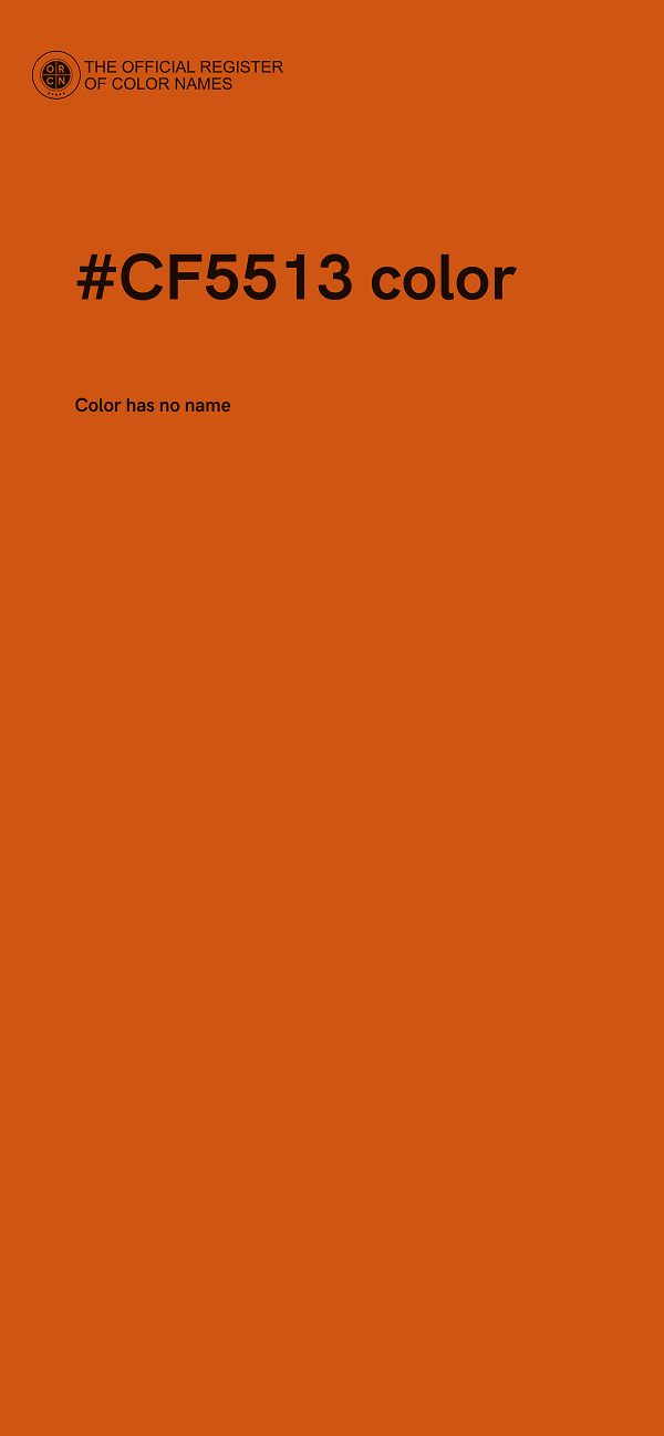 #CF5513 color image