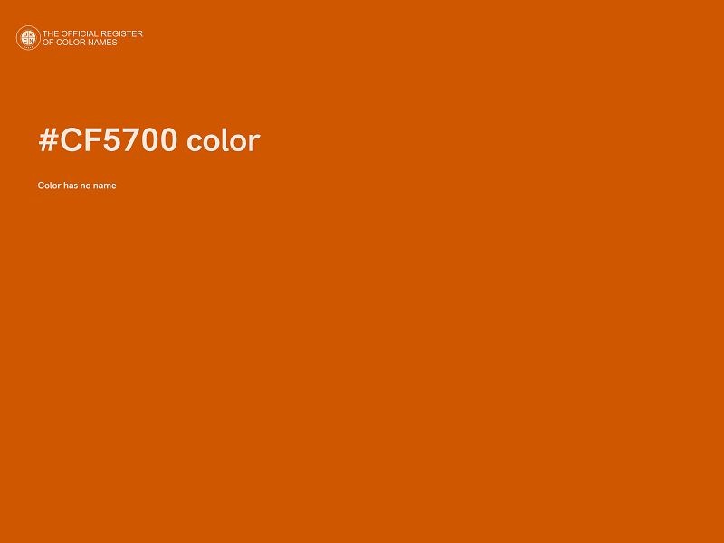 #CF5700 color image