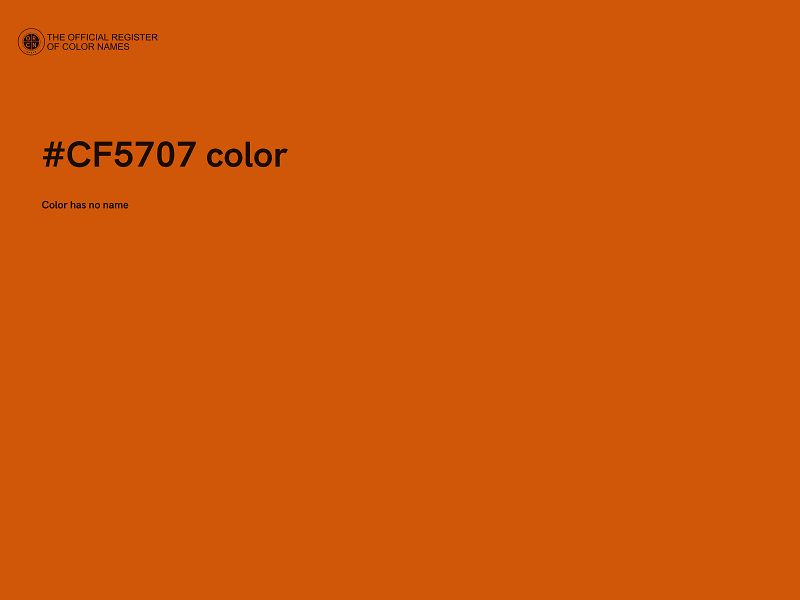 #CF5707 color image