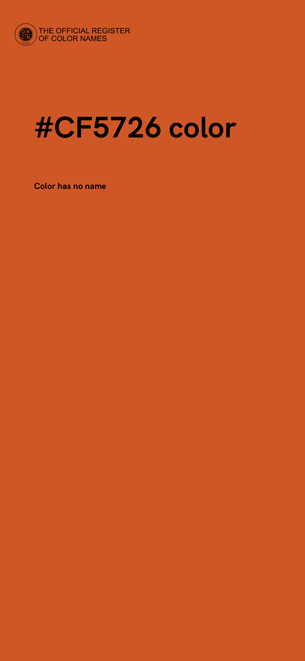 #CF5726 color image