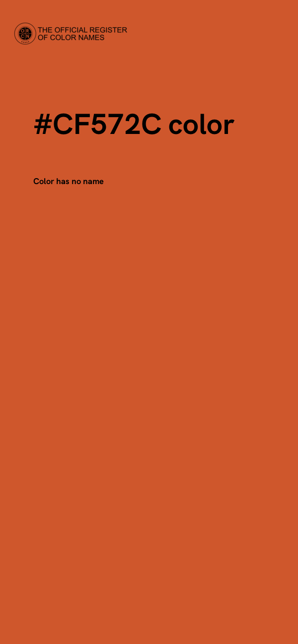 #CF572C color image