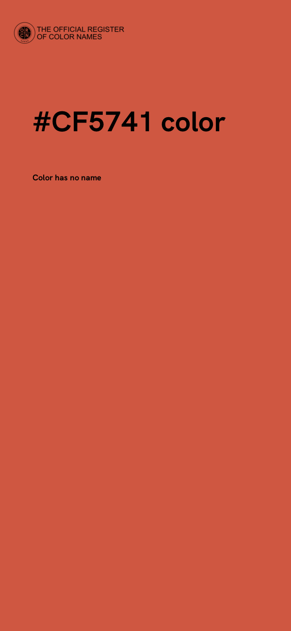 #CF5741 color image