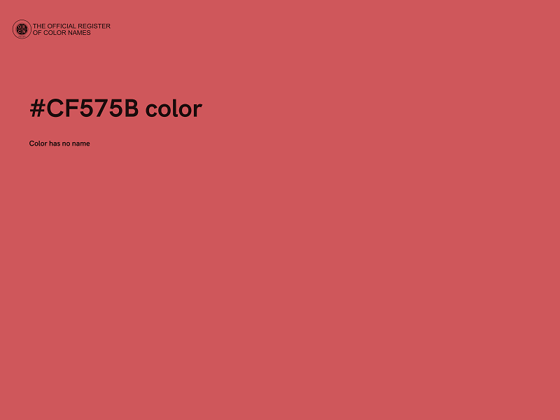 #CF575B color image