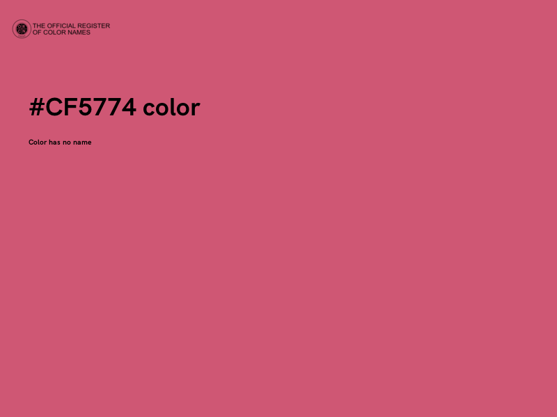#CF5774 color image