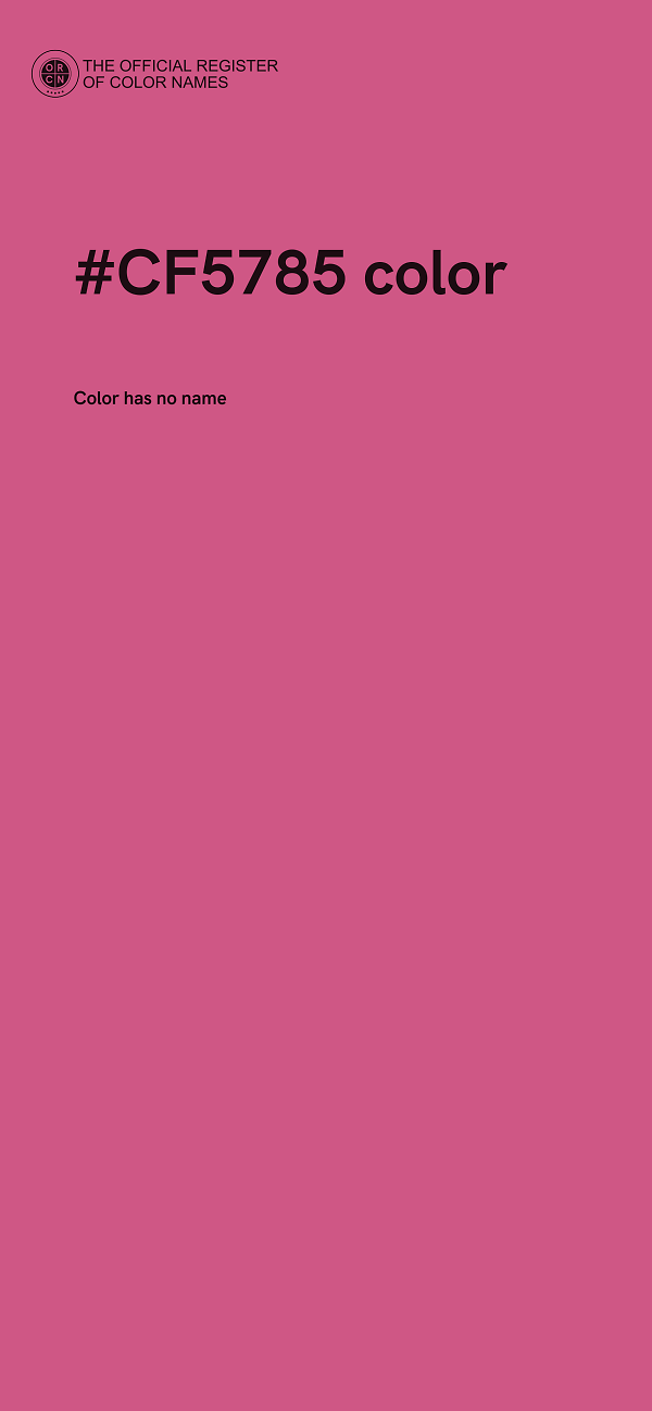 #CF5785 color image