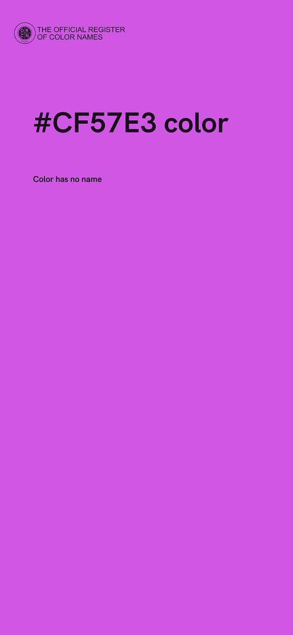 #CF57E3 color image