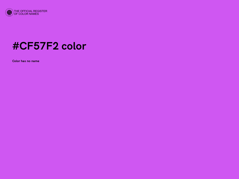 #CF57F2 color image