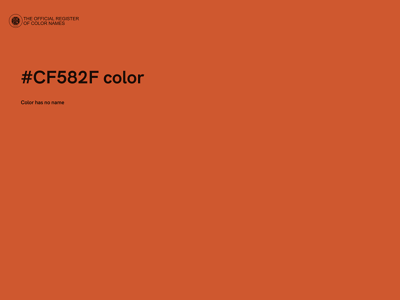 #CF582F color image