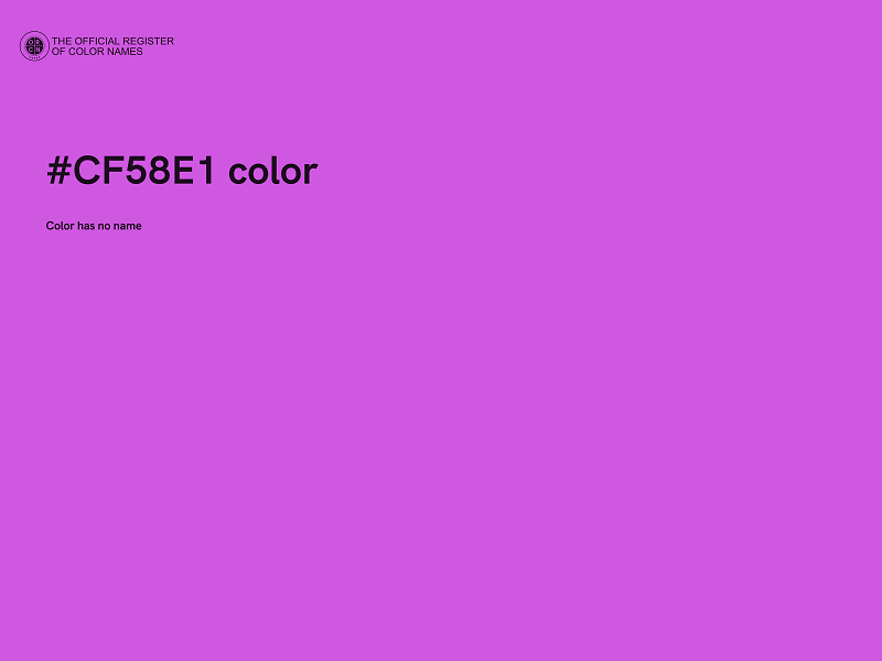 #CF58E1 color image