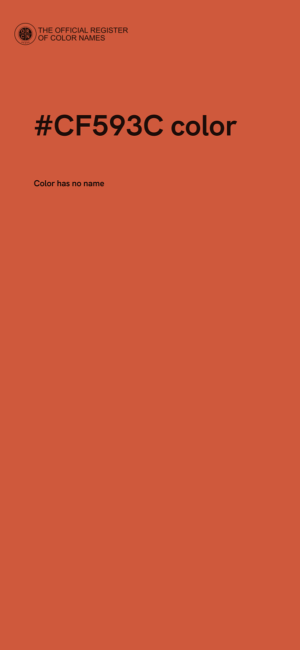 #CF593C color image