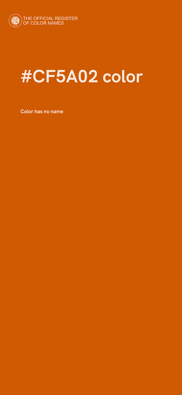 #CF5A02 color image